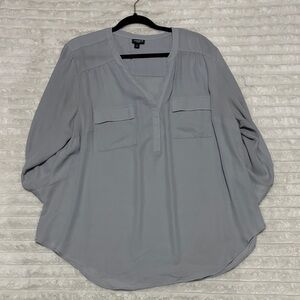 Torrid Light Gray Blouse